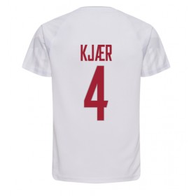 Camiseta de fútbol Dinamarca Simon Kjaer 4 2ª equipación Copa Mundo 2022